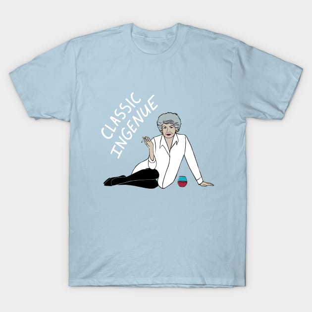 Elaine Stritch T-Shirt by Illustrating Diva 